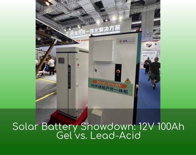 Solar Battery Showdown: 12V 100Ah Gel vs. Lead-Acid